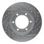 R1 95-04 Toyota 4Runner Front Left Drilled & Slotted Silver Brake Rotor