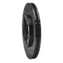 R1 90-97 Acura CL Front Right Drilled & Slotted Black Brake Rotor