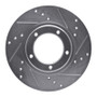 R1 95-04 Toyota Tacoma Front Right Drilled & Slotted Silver Brake Rotor