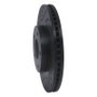 R1 97-01 Infiniti Q45 Front Left Drilled & Slotted Black Brake Rotor