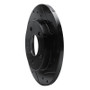R1 04-16 Buick Allure Rear Right Drilled & Slotted Black Brake Rotor