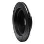 R1 08-10 Chevrolet Cobalt Rear Right Drilled & Slotted Black Brake Rotor