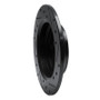 R1 86-96 Acura Legend Rear Left Drilled & Slotted Black Brake Rotor