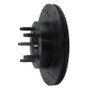 R1 93-94 Ford Explorer Front Right Drilled & Slotted Black Brake Rotor