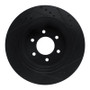 R1 16-24 Nissan Titan XD Front Left Drilled & Slotted Black Brake Rotor
