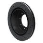R1 12-21 Nissan NV1500 Rear Left Drilled & Slotted Black Brake Rotor