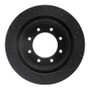 R1 12-21 Nissan NV1500 Rear Left Drilled & Slotted Black Brake Rotor