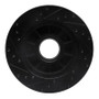 R1 86-88 Ford Bronco Front Right Drilled & Slotted Black Brake Rotor