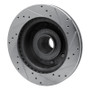 R1 95-07 Ford E-350 Econoline Front Left Drilled & Slotted Silver Brake Rotor