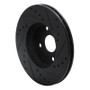 R1 90-03 Ford Escort Front Left Drilled & Slotted Black Brake Rotor