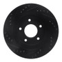R1 94-01 Buick Regal Front Right Drilled & Slotted Black Brake Rotor
