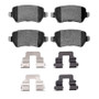 R1 02-08 Chevrolet ASTRA (Mexico) Rear Semi Met Pads & Hardware Kit