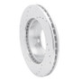 R1 94-96 Ford F-150 4WD Front Right Drilled & Slotted Silver Brake Rotor