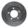 R1 94-96 Ford Bronco Front Left Drilled & Slotted Silver Brake Rotor