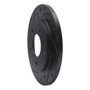 R1 88-94 Buick Regal Rear Left Drilled & Slotted Black Brake Rotor