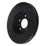 R1 06-10 Pontiac Solstice Front Right Drilled & Slotted Black Brake Rotor