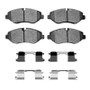R1 07-23 Dodge Sprinter 2500 Front Semi Met Pads & Hardware Kit