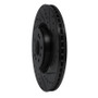R1 07-09 Mercedes-Benz GL320 Front Right Drilled & Slotted Black Brake Rotor