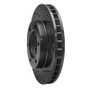 R1 71-91 Chevrolet Blazer Front Right Drilled & Slotted Black Brake Rotor