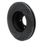 R1 08-18 Mercedes-Benz G500 (USA/Canada) Front Right Drilled & Slotted Black Brake Rotor