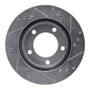R1 76-93 Ford F-150 4WD Front Left Drilled & Slotted Silver Brake Rotor