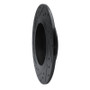 R1 12-20 Mercedes-Benz SLC300 Rear Right Drilled & Slotted Black Brake Rotor
