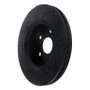 R1 18-22 Toyota C-HR Front Right Drilled & Slotted Black Brake Rotor