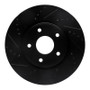 R1 12-25 Chrysler Town & Country Front Left Drilled & Slotted Black Brake Rotor