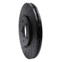 R1 12-25 Chrysler Town & Country Front Left Drilled & Slotted Black Brake Rotor