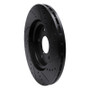 R1 12-25 Chrysler Town & Country Front Left Drilled & Slotted Black Brake Rotor