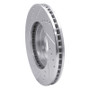 R1 02-17 Infiniti Q45 Front Right Drilled & Slotted Silver Brake Rotor