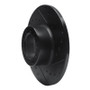 R1 73-85 Mercedes-Benz 230 Front Right Drilled & Slotted Black Brake Rotor