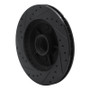 R1 88-91 Chevrolet C1500 Front Right Drilled & Slotted Black Brake Rotor