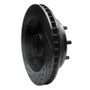 R1 71-95 Chevrolet C20 Pickup Front Right Drilled & Slotted Black Brake Rotor