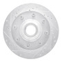 R1 71-95 Chevrolet C20 Suburban Front Left Drilled & Slotted Silver Brake Rotor