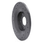 R1 00-09 Honda S2000 Rear Right Drilled & Slotted Black Brake Rotor