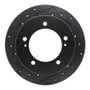 R1 83-98 Chevrolet Tracker Front Left Drilled & Slotted Black Brake Rotor