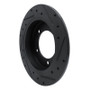 R1 83-98 Chevrolet Tracker Front Left Drilled & Slotted Black Brake Rotor