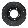 R1 83-98 Chevrolet Tracker Front Left Drilled & Slotted Black Brake Rotor