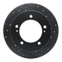 R1 83-98 Chevrolet Tracker Front Right Drilled & Slotted Black Brake Rotor