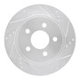 R1 93-97 Chevrolet Camaro Rear Right Drilled & Slotted Silver Brake Rotor