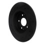 R1 17-20 Acura MDX Rear Right Drilled & Slotted Black Brake Rotor