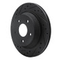 R1 88-94 Chevrolet Corvette Front Left Drilled & Slotted Black Brake Rotor