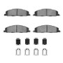 R1 09-18 Dodge Ram 4000 (Mexico) Rear Ceramic Pads & Hardware Kit