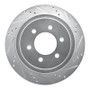 R1 04-11 Ford F-150 RWD Rear Right Drilled & Slotted Silver Brake Rotor