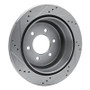 R1 04-11 Ford F-150 RWD Rear Right Drilled & Slotted Silver Brake Rotor