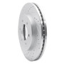 R1 04-08 Ford F-150 4WD Front Left Drilled & Slotted Silver Brake Rotor
