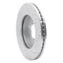 R1 04-08 Ford F-150 4WD Front Left Drilled & Slotted Silver Brake Rotor
