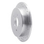 R1 97-04 Ford F-150 4WD Rear Right Drilled & Slotted Silver Brake Rotor