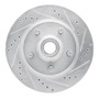 R1 00-04 Ford F-150 RWD Front Right Drilled & Slotted Silver Brake Rotor